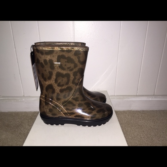 Dolce and Gabbana Leopard Print Boots Size 5 - Picture 2 of 4
